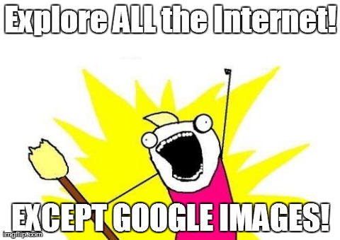 X All The Y Meme | Explore ALL the Internet! EXCEPT GOOGLE IMAGES! | image tagged in memes,x all the y | made w/ Imgflip meme maker