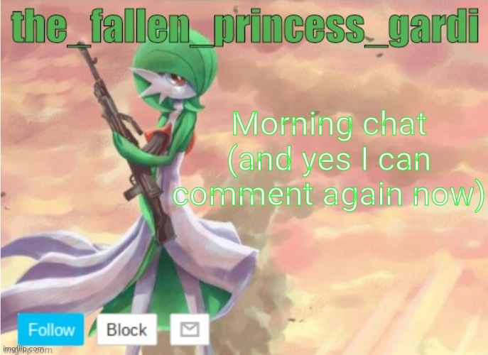 Dead chat | Morning chat (and yes I can comment again now) | image tagged in announce temp 2 | made w/ Imgflip meme maker