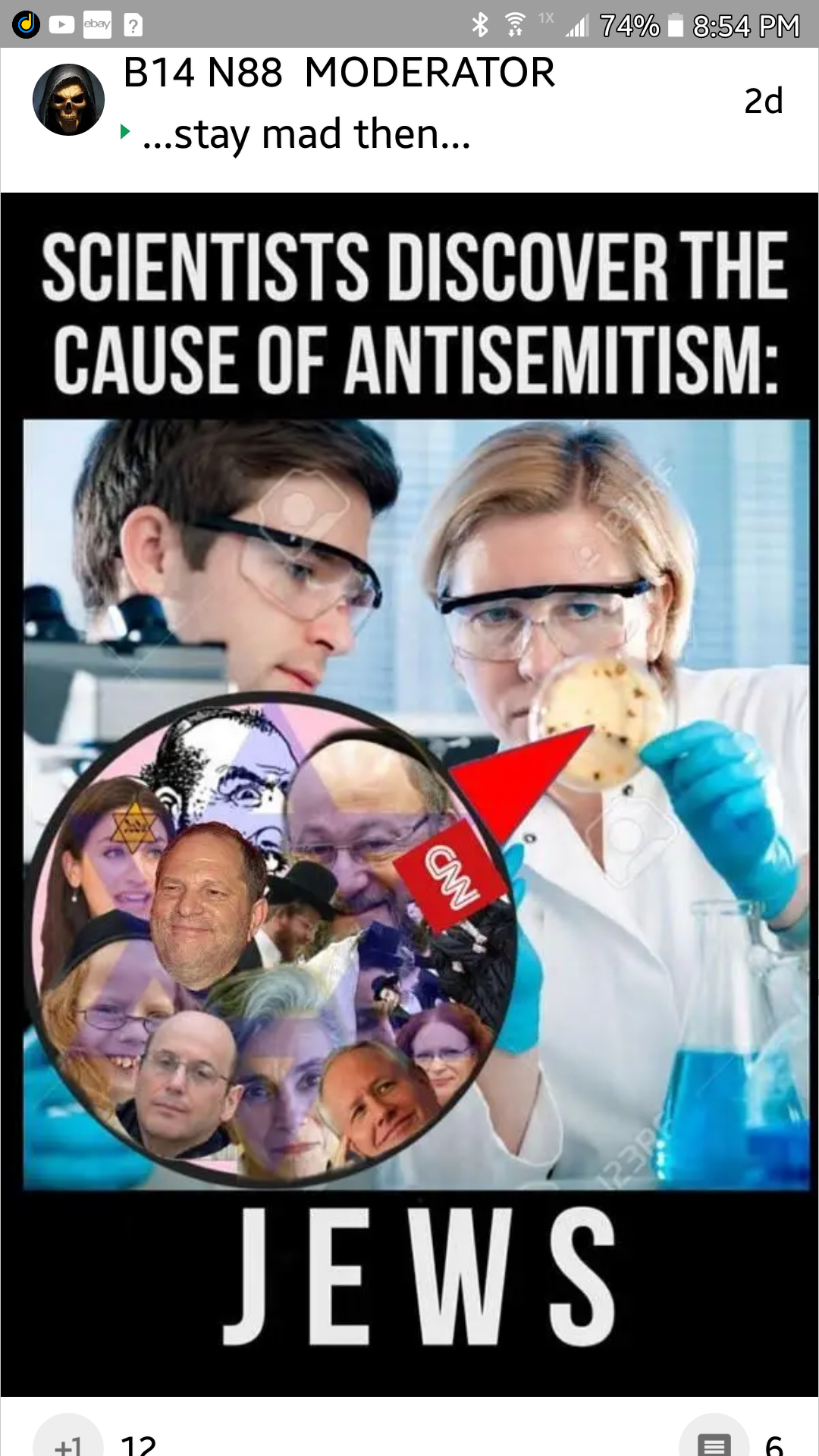 Scientist discover the cause of antisemitism Blank Meme Template