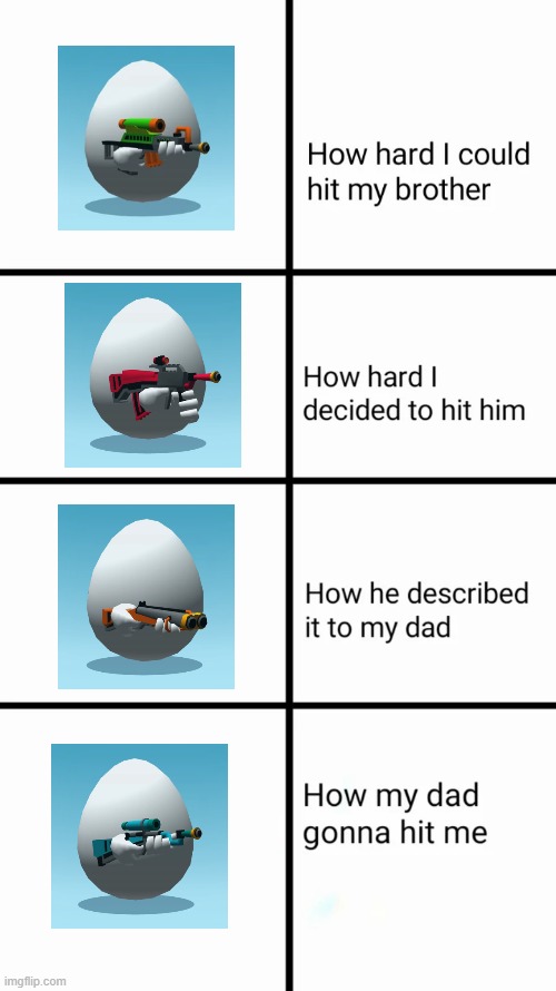 How hard I could hit my brother | image tagged in how hard i could hit my brother | made w/ Imgflip meme maker