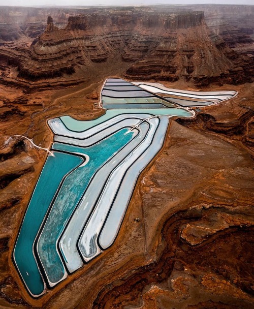 Evaporation ponds, Moab, Utah. Photo credit: Henry Do | image tagged in awesome,pics,photography | made w/ Imgflip meme maker
