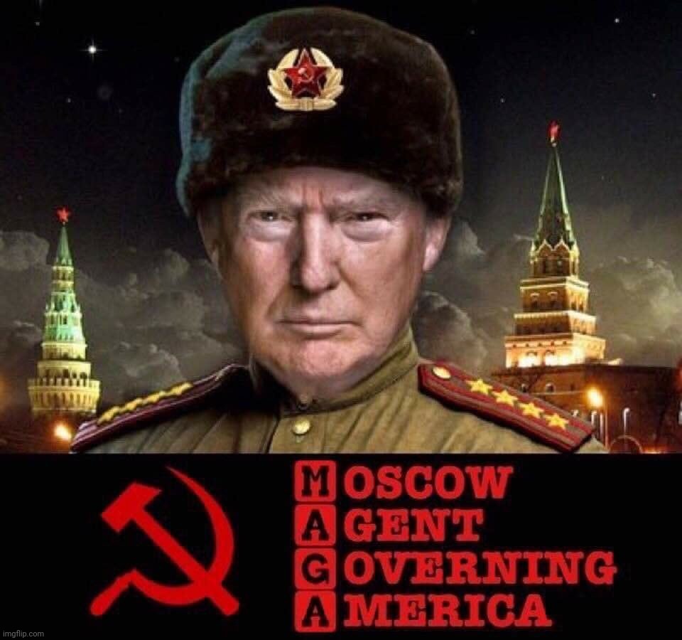 image tagged in donald trump,trump,commie donny,communist,traitor,maga | made w/ Imgflip meme maker