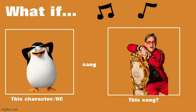 if private sung crocodile rock by elton john | image tagged in what if this character - or oc sang this song,universal studios,dreamworks,penguins of madagascar,elton john | made w/ Imgflip meme maker