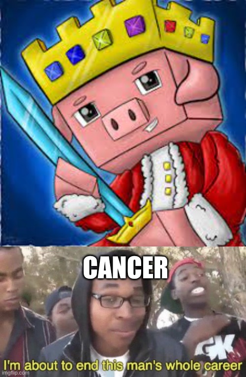 CANCER | image tagged in i m about to end this man s whole career | made w/ Imgflip meme maker