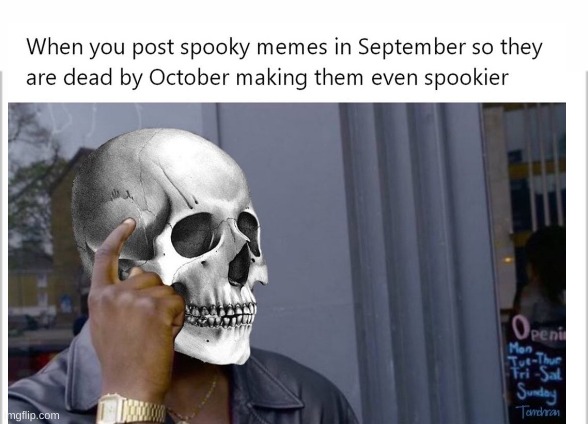spooky scary skelet- | image tagged in white background | made w/ Imgflip meme maker
