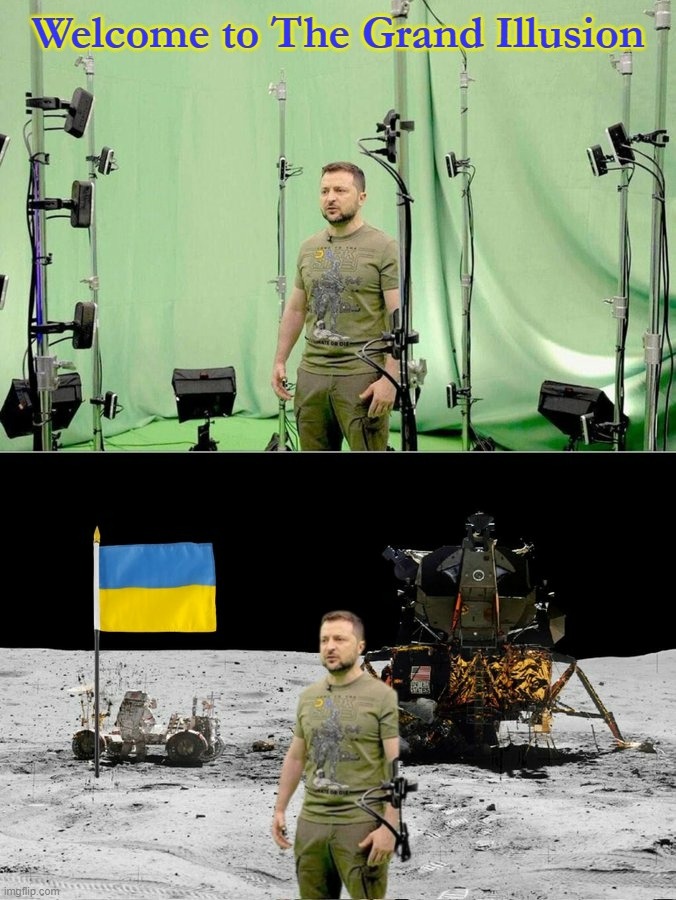 image tagged in ukraine,russia,nasa hoax,moon landing,fake news,conspiracy theories | made w/ Imgflip meme maker