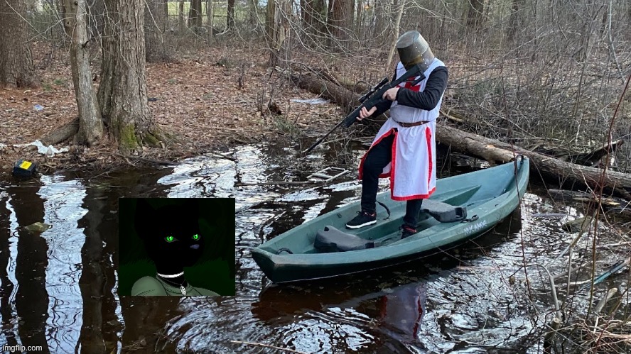 too much internet for you my friend | image tagged in crusader points sniper rifle into extremely shallow pond | made w/ Imgflip meme maker
