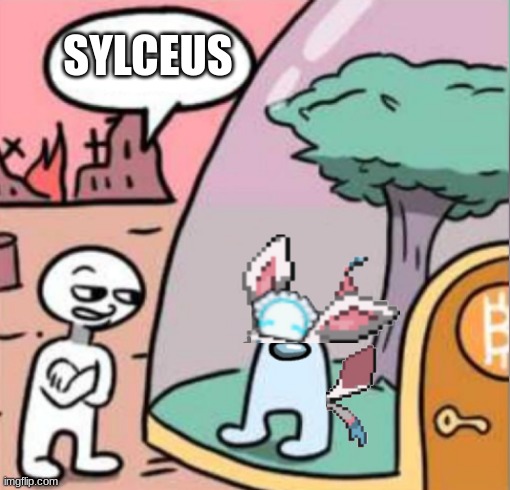 crossover of pokemon and among us | SYLCEUS | image tagged in blank sus | made w/ Imgflip meme maker