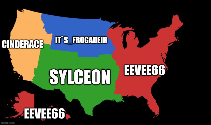 creaited this | IT`S_FROGADEIR; CINDERACE; SYLCEON; EEVEE66; EEVEE66 | image tagged in pokemon,map | made w/ Imgflip meme maker