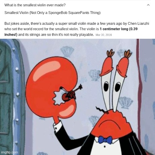 yes. | image tagged in mr krabs violin | made w/ Imgflip meme maker