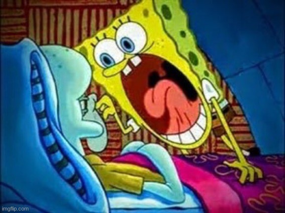 SpongeBob yelling at Squidward | image tagged in spongebob yelling at squidward | made w/ Imgflip meme maker