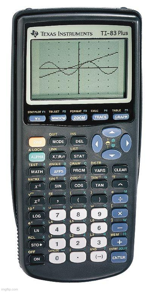 Graphing calculator | image tagged in graphing calculator | made w/ Imgflip meme maker