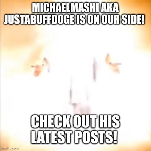 Justabuffdoge aka MichaelMasi now Hater MrDweller and MrBeast fan! | MICHAELMASHI AKA JUSTABUFFDOGE IS ON OUR SIDE! CHECK OUT HIS LATEST POSTS! | image tagged in mr incredible becoming canny all stars extended | made w/ Imgflip meme maker