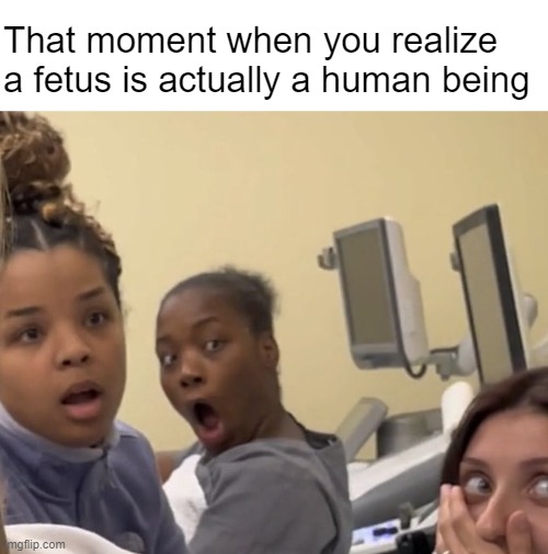 Someone's been lying | That moment when you realize a fetus is actually a human being | made w/ Imgflip meme maker