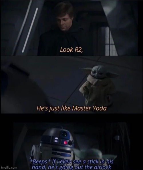 Better Not Hit Me | image tagged in star wars | made w/ Imgflip meme maker