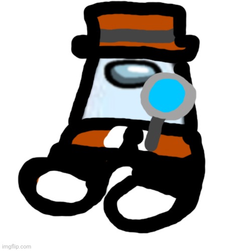 Amogus detective | image tagged in amogus | made w/ Imgflip meme maker