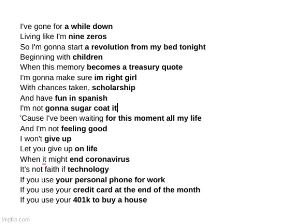 decided to rewrite "Miracle" by Paramore with google autocomplete. Let me know if you want more songs! | image tagged in autocomplete,paramore,lol so funny,songs | made w/ Imgflip meme maker