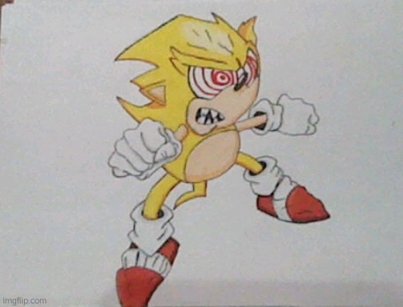 super sonic | image tagged in super sonic | made w/ Imgflip meme maker