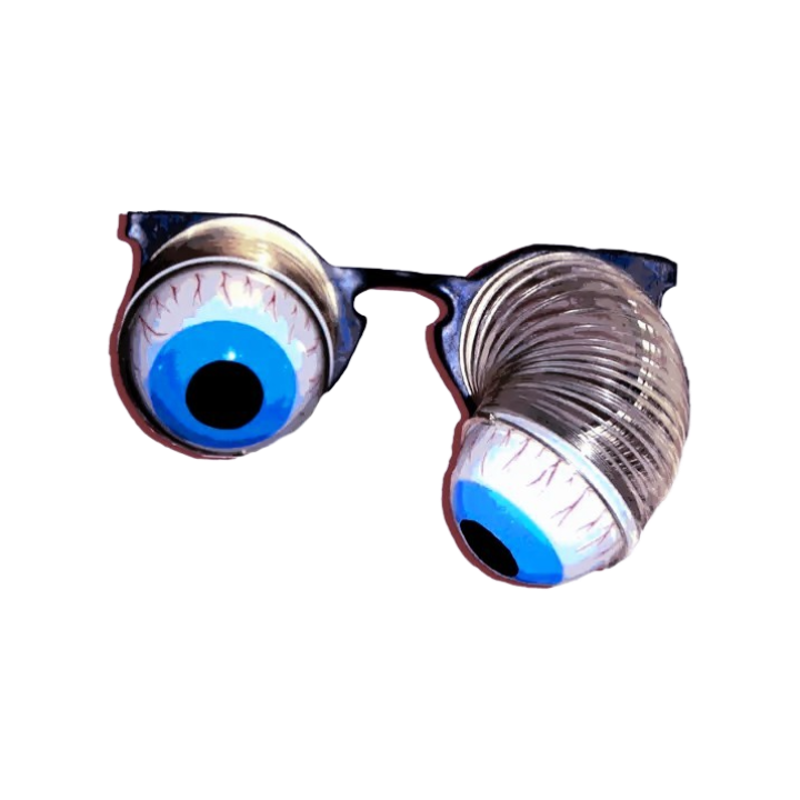 Slinky eye glasses Blank Meme Template