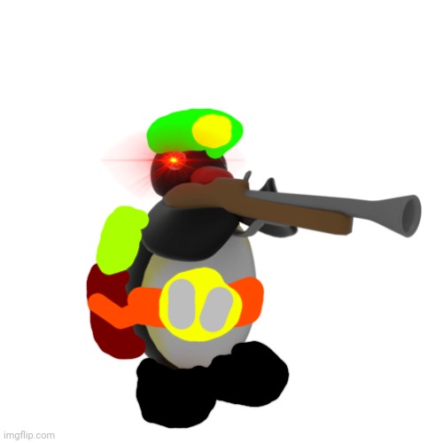 Pingu with a gun | image tagged in pingu with a gun | made w/ Imgflip meme maker