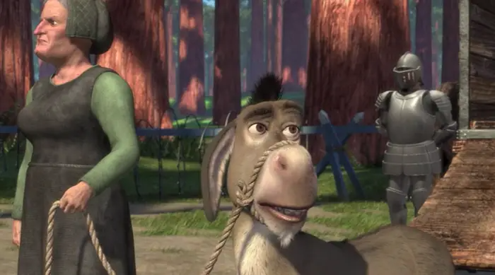 Donkey Shrek leash Blank Meme Template