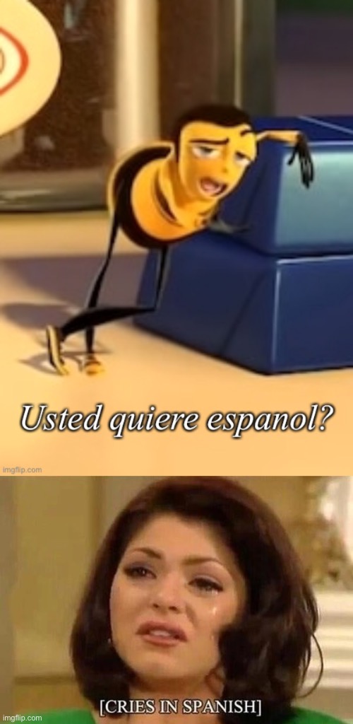 She wants Spanish | image tagged in cries in spanish,spanish,do you want to explode | made w/ Imgflip meme maker