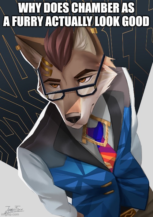 WHY DOES CHAMBER AS A FURRY ACTUALLY LOOK GOOD | made w/ Imgflip meme maker