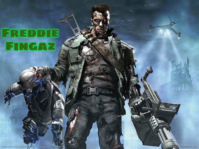 Terminator Redemption | Freddie Fingaz | image tagged in terminator redemption,slavic,freddie fingaz,slm,blm | made w/ Imgflip meme maker