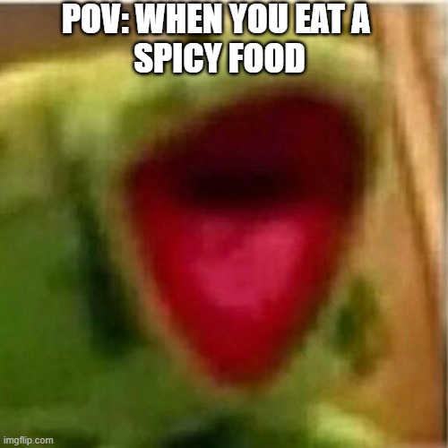 AHHHHHHHHHHHHH | POV: WHEN YOU EAT A 
SPICY FOOD | image tagged in ahhhhhhhhhhhhh,spicy,food | made w/ Imgflip meme maker