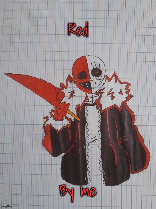 Red | Red; By me | image tagged in red | made w/ Imgflip meme maker