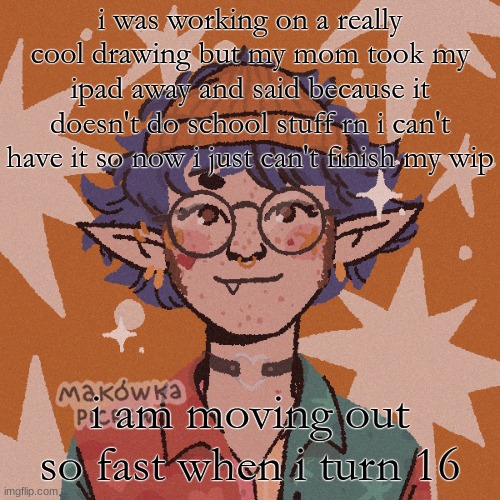 cooper’s “i wish i looked like this” picrew | i was working on a really cool drawing but my mom took my ipad away and said because it doesn't do school stuff rn i can't have it so now i just can't finish my wip; i am moving out so fast when i turn 16 | image tagged in cooper s i wish i looked like this picrew | made w/ Imgflip meme maker