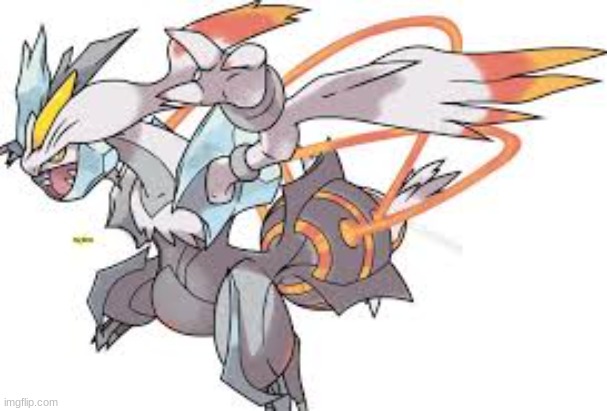 White Kyurem | image tagged in pokemon black and white 2,pokemon,white kyurem | made w/ Imgflip meme maker