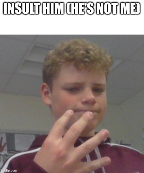 INSULT HIM (HE'S NOT ME) | made w/ Imgflip meme maker