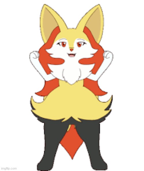 found this | image tagged in braixen | made w/ Imgflip meme maker