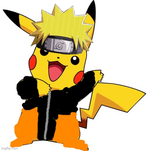 Pikaruto Chuzumaki (I tried my best drawing Naruto’s Jacket from Naruto Shippuden) | image tagged in pikachu,pokemon,naruto shippuden,naruto,crossover | made w/ Imgflip meme maker