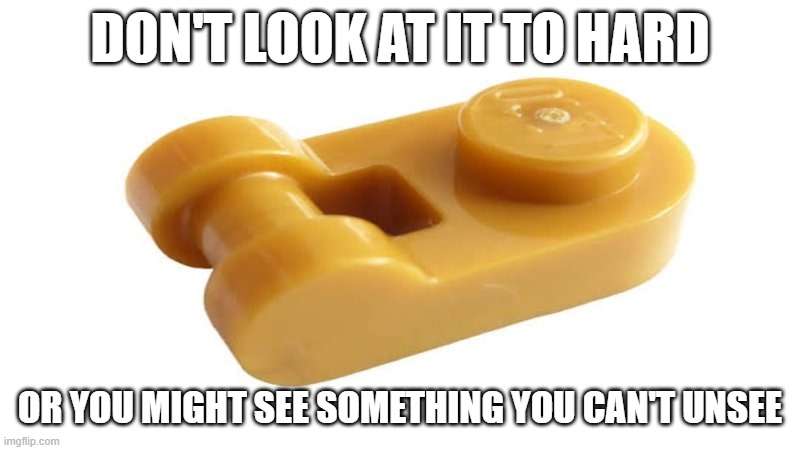 Just dont | DON'T LOOK AT IT TO HARD; OR YOU MIGHT SEE SOMETHING YOU CAN'T UNSEE | image tagged in among us,lego | made w/ Imgflip meme maker