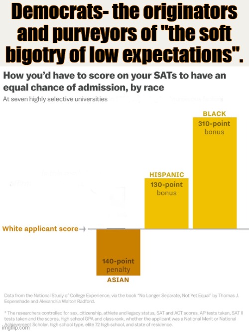 No surprise from the Party that gave us slavery, the KKK, Jim Crow laws, and segregation. | Democrats- the originators and purveyors of "the soft bigotry of low expectations". | image tagged in democrat party,racists,segregation,kkk,evil | made w/ Imgflip meme maker