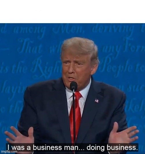 Business man doing business | image tagged in business man doing business | made w/ Imgflip meme maker