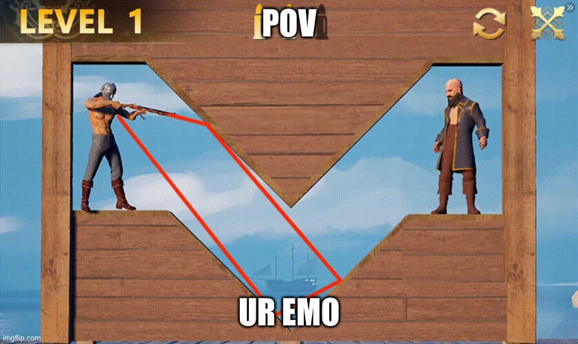 S | POV; UR EMO | image tagged in emo,suicide,memes,funny | made w/ Imgflip meme maker