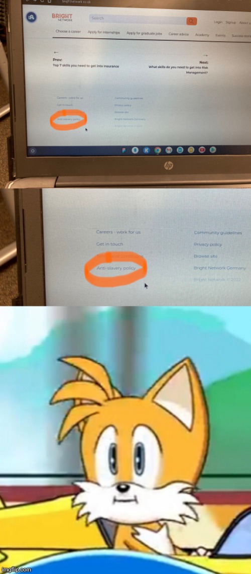 Why is this warning a thing that has to be? | image tagged in tails hold up | made w/ Imgflip meme maker