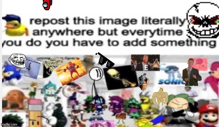 REPOST Blank Meme Template