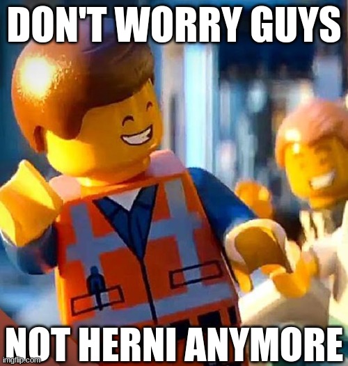 dont worry | DON'T WORRY GUYS; NOT HERNI ANYMORE | image tagged in dont worry | made w/ Imgflip meme maker