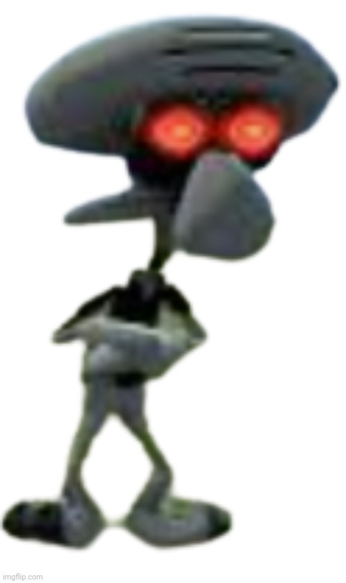 Red Mist Squidward (Transparent) | image tagged in red mist squidward transparent | made w/ Imgflip meme maker