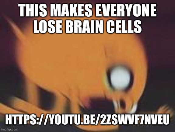 Why did I watch thisIt was on my recommended | THIS MAKES EVERYONE LOSE BRAIN CELLS; HTTPS://YOUTU.BE/2ZSWVF7NVEU | image tagged in jake bitten by spider intense | made w/ Imgflip meme maker