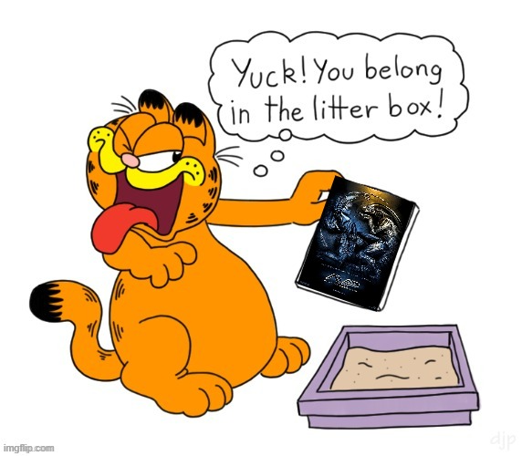 yuck another movie for the littlerbox | image tagged in yuck garfield,20th century fox,crossover,horror movie | made w/ Imgflip meme maker