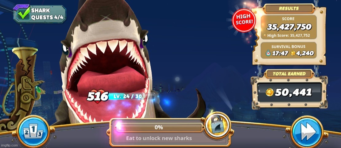 Carlos Or Something's Hungry Shark World Top Score | image tagged in carlos or something's hungry shark world top score | made w/ Imgflip meme maker