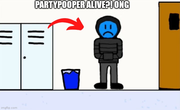 ONG, HE ALIVE | PARTYPOOPER ALIVE?! ONG | image tagged in partypooper backrooms | made w/ Imgflip meme maker