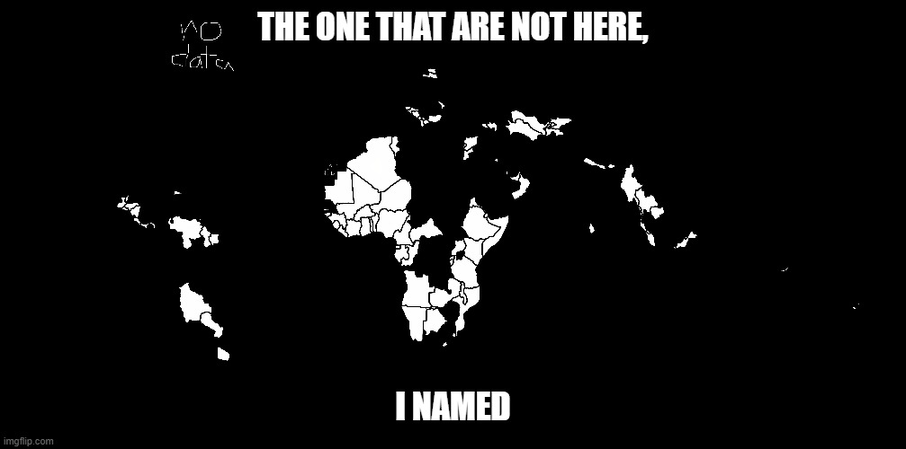 I named, is not here | THE ONE THAT ARE NOT HERE, I NAMED | image tagged in no tags | made w/ Imgflip meme maker