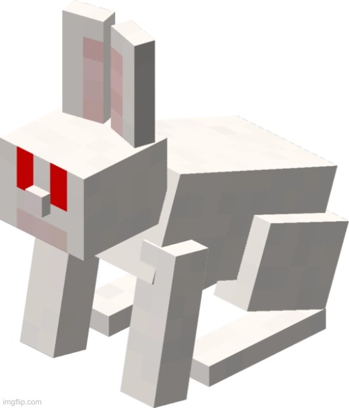 unpopular opinion: this is the 2nd cutest minecraft mob | image tagged in memes,funny,minecraft,bunny,unpopular opinion,nobody probably cares | made w/ Imgflip meme maker