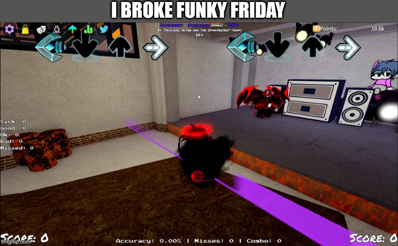 Look at the song length | I BROKE FUNKY FRIDAY | image tagged in friday night funkin | made w/ Imgflip meme maker